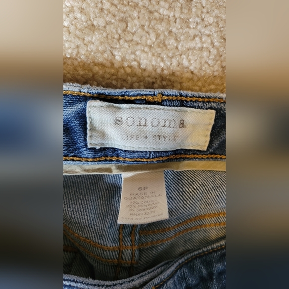 Sonoma original fit women's 6p bootcut mid-rise stretch blue jeans. Used - Picture 4 of 9